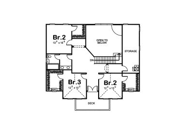 2nd Floor Plan, 050H-0038