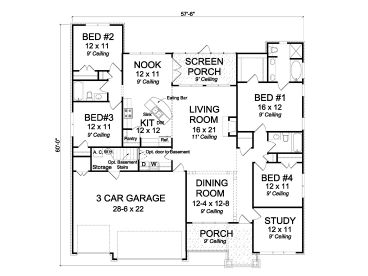 Floor Plan, 059H-0186