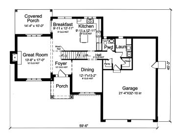 1st Floor Plan, 046H-0175