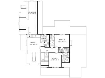 2nd Floor Plan, 086H-0088