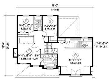 2nd Floor Plan, 072H-0155