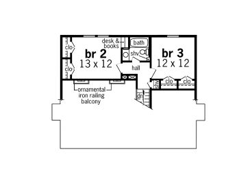 2nd Floor Plan, 021H-0064