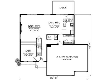 1st Floor Plan, 020H-0470
