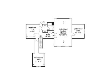 2nd Floor Plan, 051H-0419