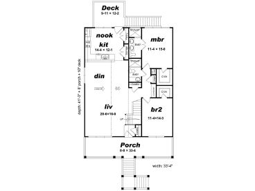 1st Floor Plan, 062H-0129