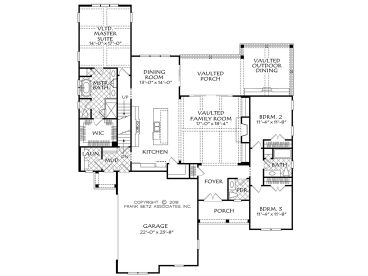 1st Floor Plan, 086H-0013