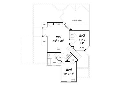 2nd Floor Plan, 061H-0185