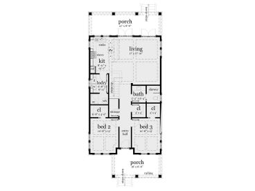 1st Floor Plan, 052H-0108