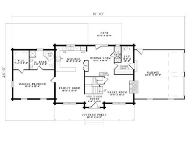 1st Floor Plan, 025L-0017