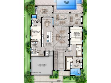 1st Floor Plan, 069H-0072