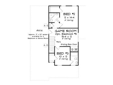 2nd Floor Plan, 059H-0229