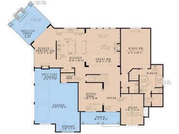 1st Floor Plan, 074H-0060