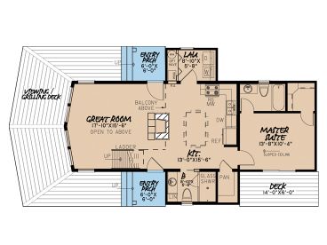 1st Floor Plan, 074H-0005