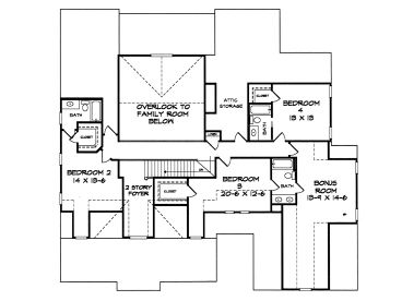 2nd Floor Plan, 019H-0017