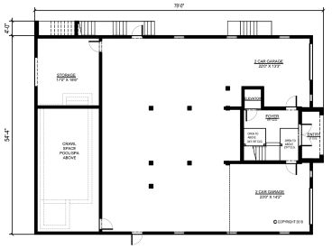 1st Floor Plan, 070H-0060
