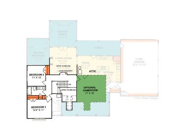 2nd Floor Plan, 059H-0066