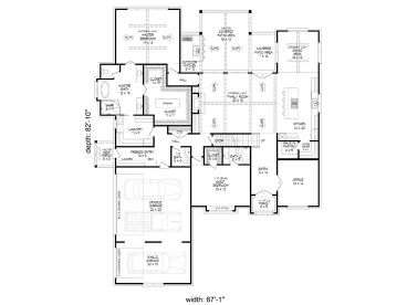 1st Floor Plan, 062H-0473