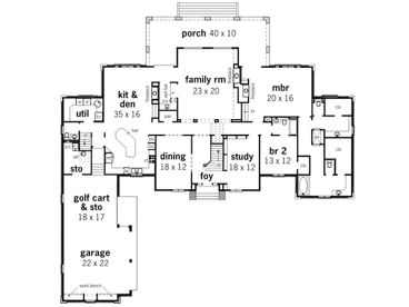 1st Floor Plan, 021H-0013