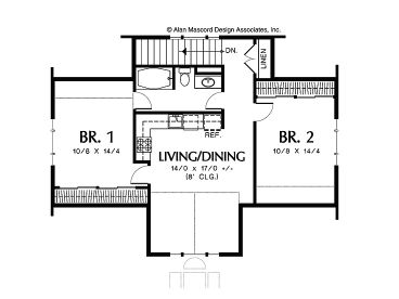 2nd Floor Plan, 034G-0012
