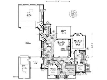 1st Floor Plan, 002H-0140