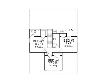 2nd Floor Plan, 059H-0152