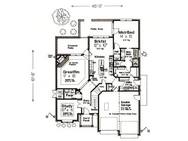 1st Floor Plan, 002H-0111