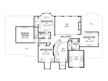 2nd Floor Plan, 036H-0029