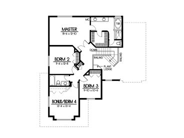 2nd Floor Plan, 026H-0109