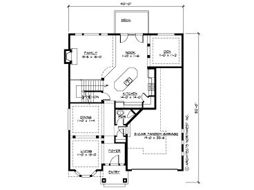 1st Floor Plan, 035H-0054