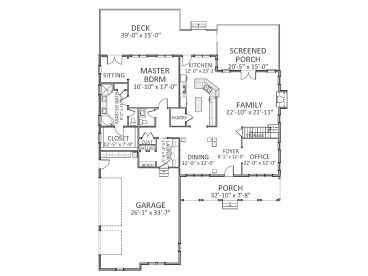 1st Floor Plan, 067H-0041