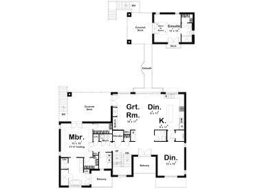 2nd Floor Plan, 050H-0389
