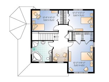 2nd Floor Plan, 027H-0132