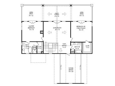 2nd Floor Plan, 062H-0169