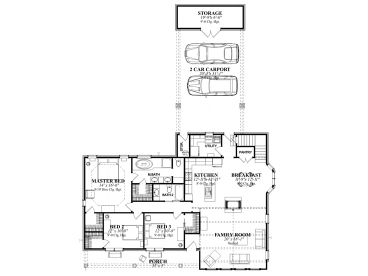 1st Floor Plan, 073H-0043