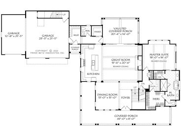 1st Floor Plan, 086H-0113