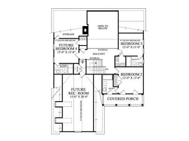 2nd Floor Plan, 063H-0054