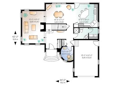 1st Floor Plan, 027H-0204