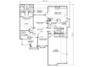 1st Floor Plan, 025H-0087