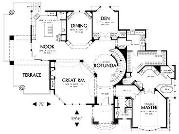 1st Floor Plan, 034H-0138