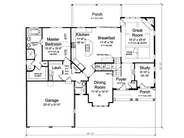 1st Floor Plan, 046H-0137