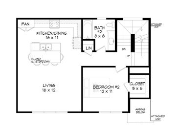 2nd Floor Plan, 062H-0399