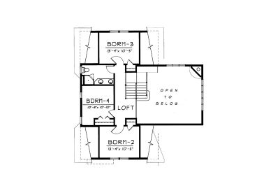 2nd Floor Plan, 026H-0075
