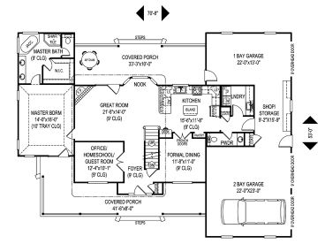 1st Floor Plan, 044H-0026