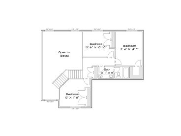 2nd Floor Plan, 065H-0060