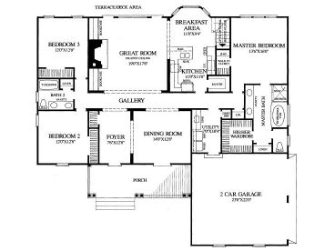 1st Floor Plan, 063H-0047