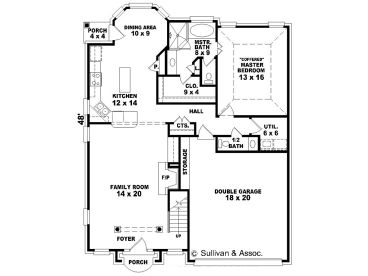 1st Floor Plan, 006H-0021