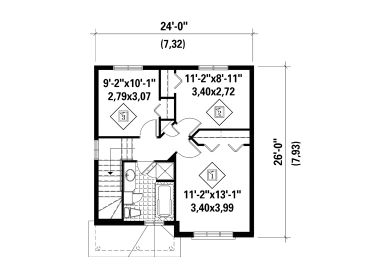 2nd Floor Plan, 072H-0169