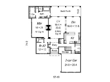 1st Floor Plan, 061H-0111