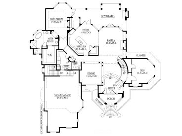1st Floor Plan, 035H-0034