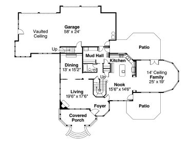 1st Floor Plan, 051H-0127